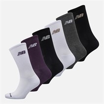 New Balance Saisonales Sechserpack Crew Socken Multi