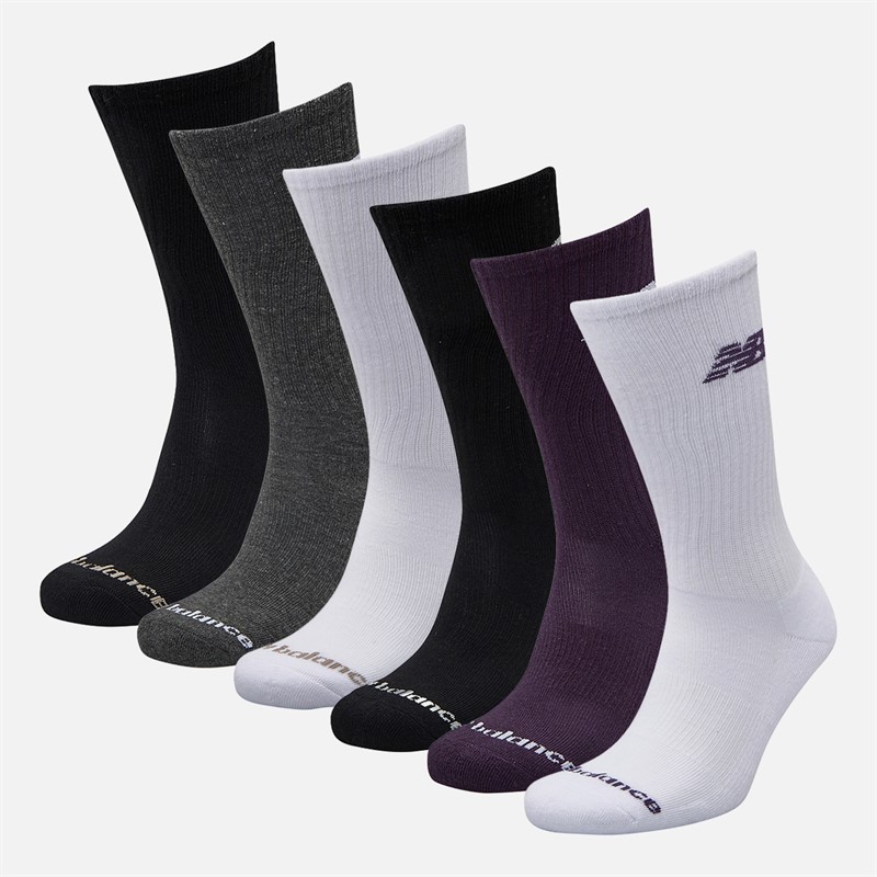 New Balance Chaussettes Crew Saisonnières Six Pack Multi