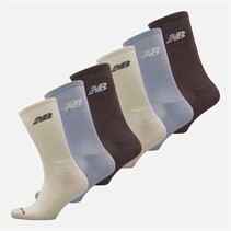 New Balance Saisonales Sechserpack Crew Socken Multi