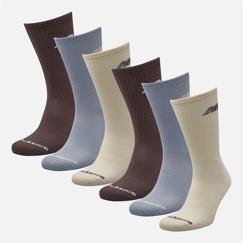 New Balance Chaussettes Crew Saisonnières Six Pack Multi