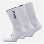 New Balance Chaussettes basses Trois paires Multi Logo Blanc