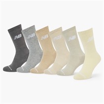 New Balance Chaussettes mi-hautes homme, lot de six un usage quotidien Multi