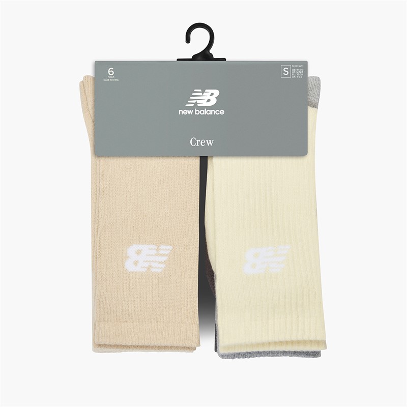 New Balance Herren Everyday Sechserpack Crew Socken Multi