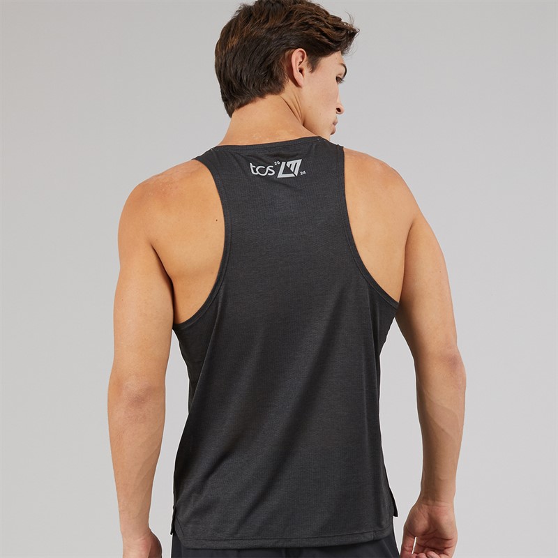 New Balance Mens London Edition Graphic NB Athletics Running Top Black