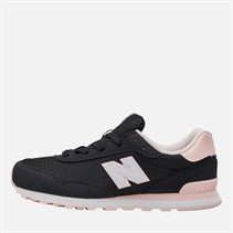New Balance Junior Girls 515 Lace Trainers Black/Pink