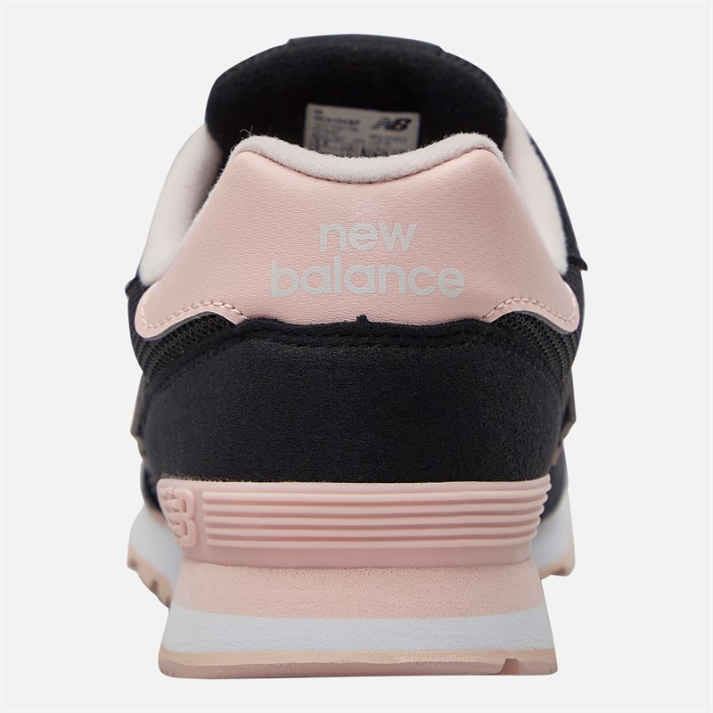 New Balance Junior Girls 515 Lace Trainers Black/Pink