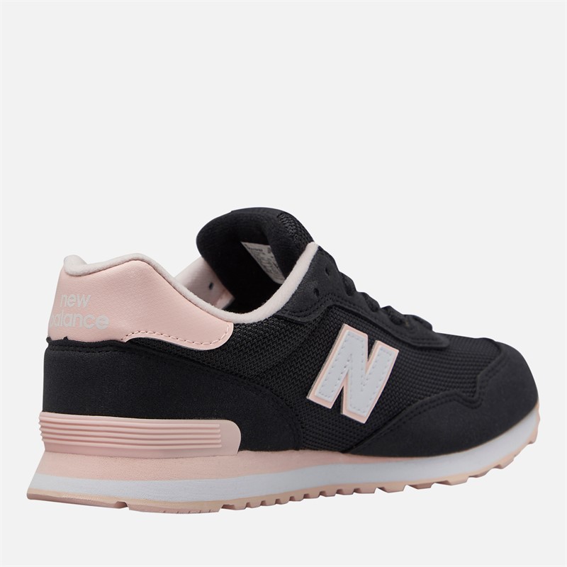 New Balance Junior Girls 515 Lace Trainers Black/Pink