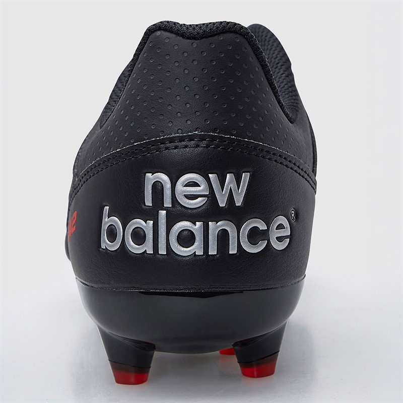 New Balance 442 V2 Team FG Firm Ground Football Boots Black/Silver/Red