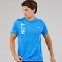New Balance Mens London Edition Graphic NB Athletics Running Top Blue