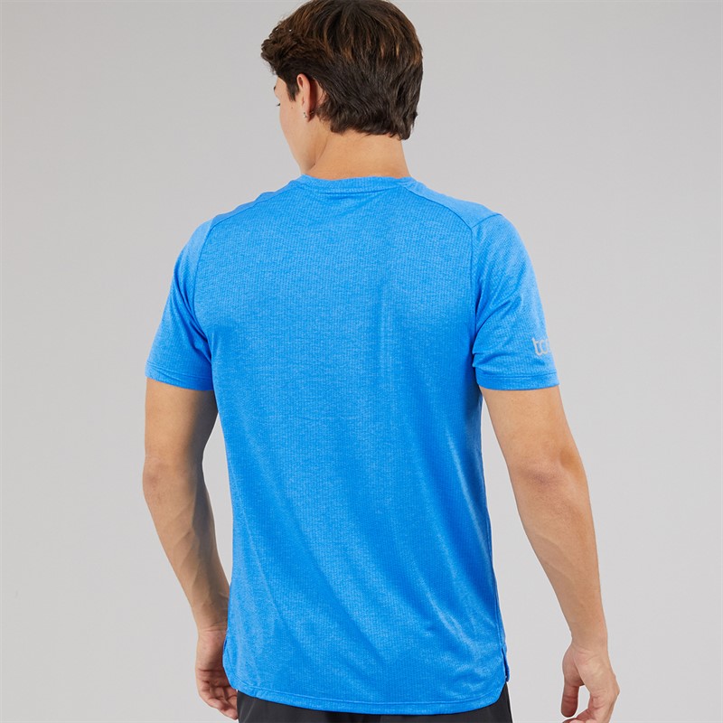 New Balance Mens London Edition Graphic NB Athletics Running Top Blue