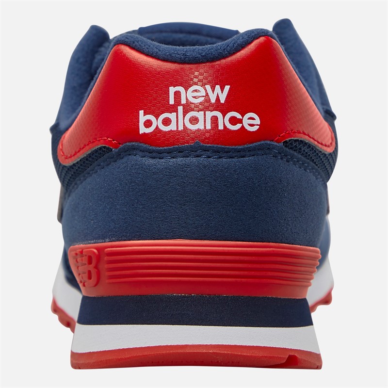 New Balance Junior 515 Lace Trainers Navy/True Red