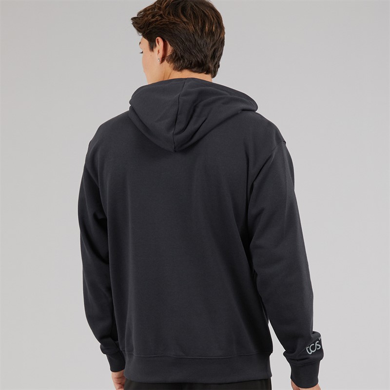 New Balance Mens London Edition Finisher Graphic Hoodie Black