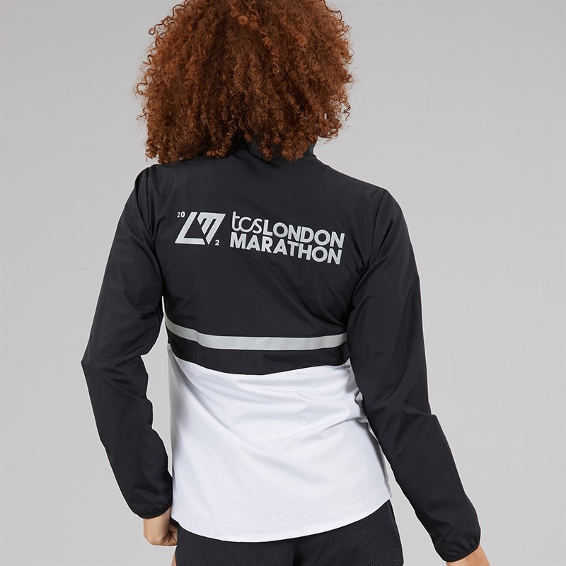 New Balance Womens London Edition Marathon Surplus Running Jacket Black/Multi