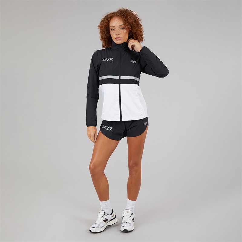 New Balance Womens London Edition Marathon Surplus Running Jacket Black/Multi
