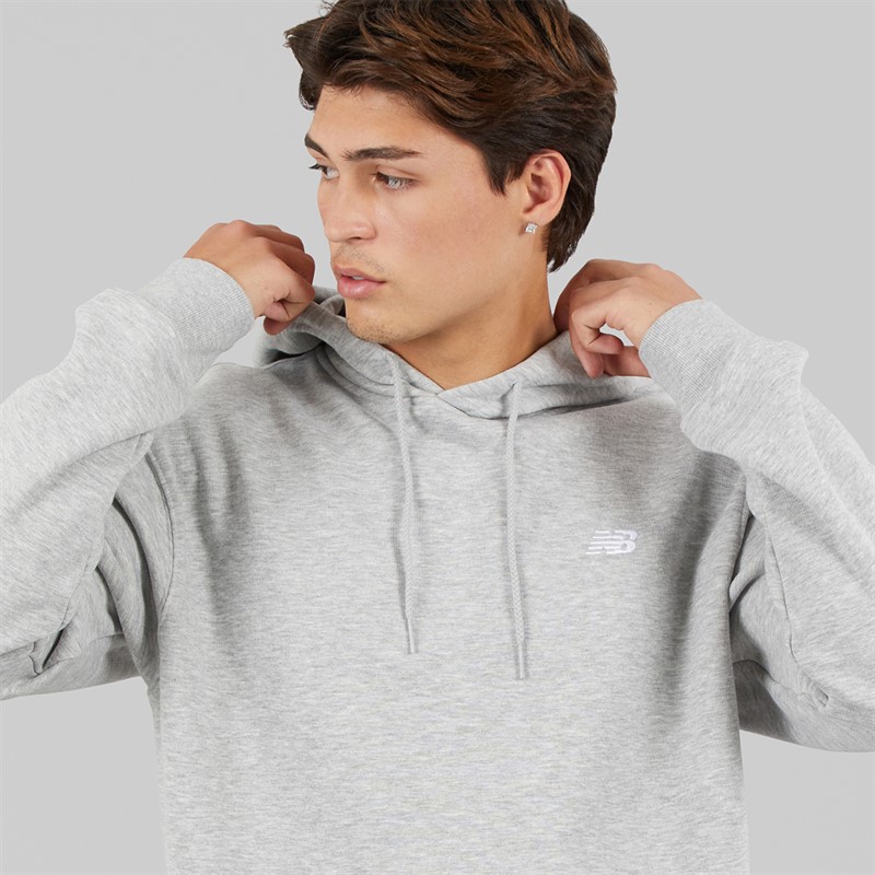 New Balance Mens Sport Essentials Fleece Hoodie Athletic Grey Heather