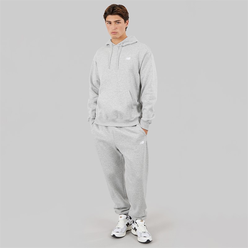 New Balance Mens Sport Essentials Fleece Hoodie Athletic Grey Heather
