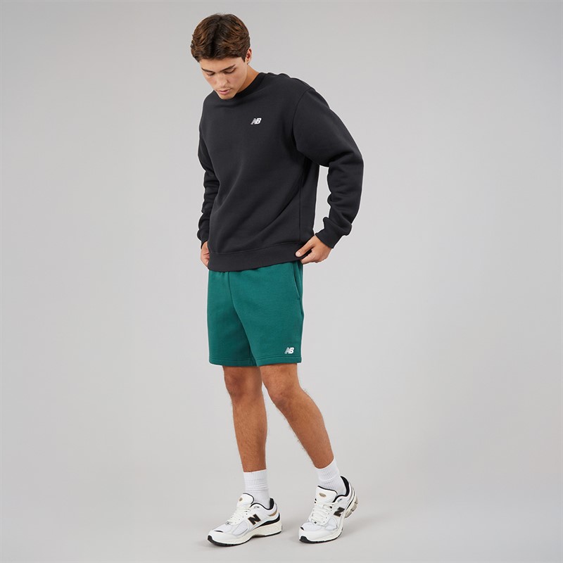New Balance Mens Sport Essentials Shorts Medusa Green