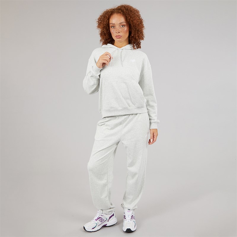 New Balance Womens Sport Essentials Hoodie Ash Heather