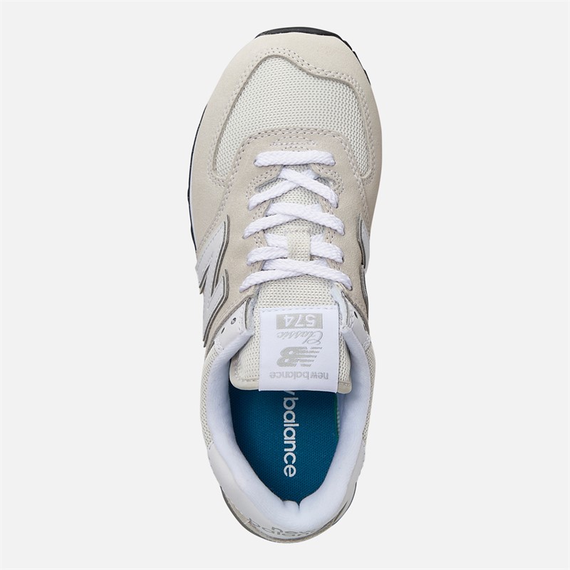New Balance Womens 574 Core Trainers Nimbus Cloud/White