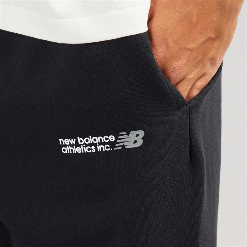 New Balance Mens Tone Logo Joggers Black