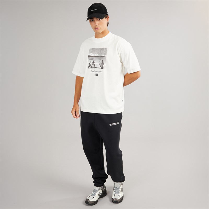 New Balance Mens Tone Logo Joggers Black