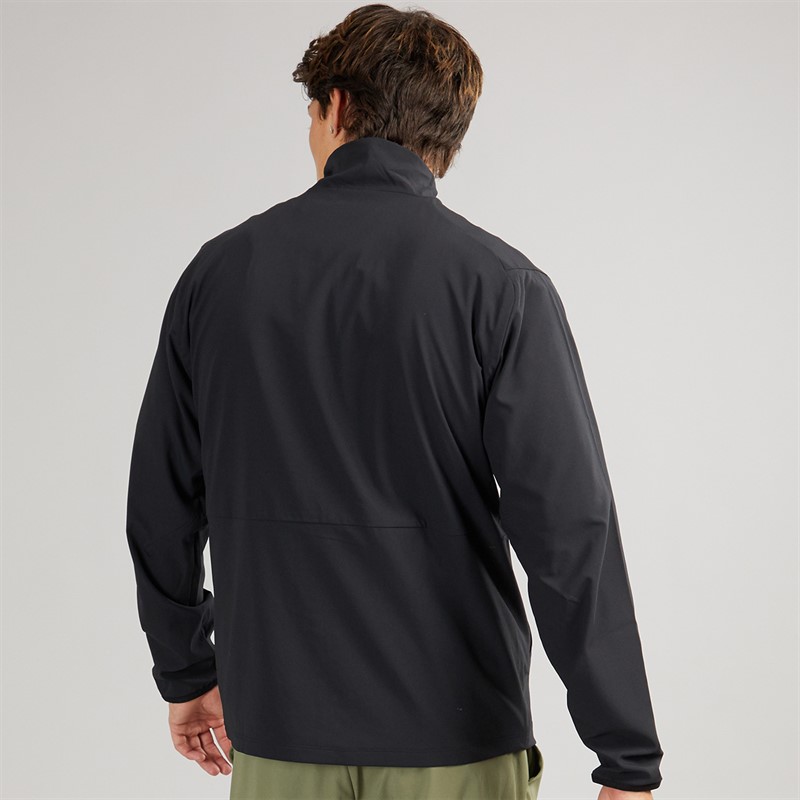 New Balance Mens Stretch Woven Training Full Zip Track Jacket Black