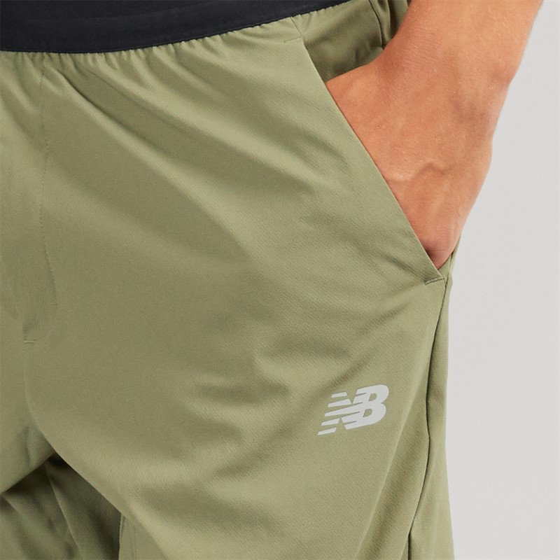 New Balance Mens AC Tapered Track Pants Olivine
