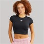 New Balance Womens Fitted Cropped T-Shirt Black