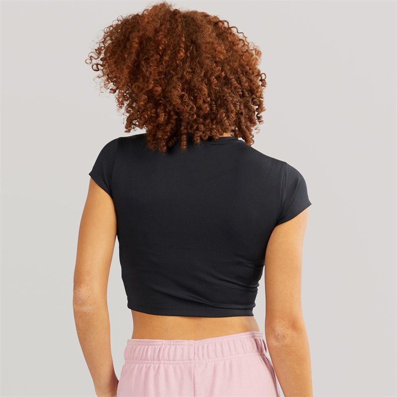 New Balance Womens Fitted Cropped T-Shirt Black
