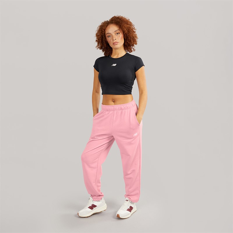 New Balance Womens Sport Essentials Joggers Taffy Pink