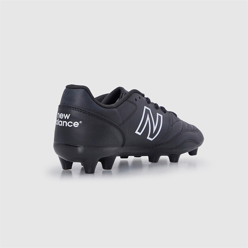 New Balance Junior 442 V2 Academy FG Firm Ground Football Boots Black/White