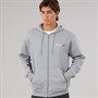 New Balance Mens Tone Logo Full Zip Hoodie Grey