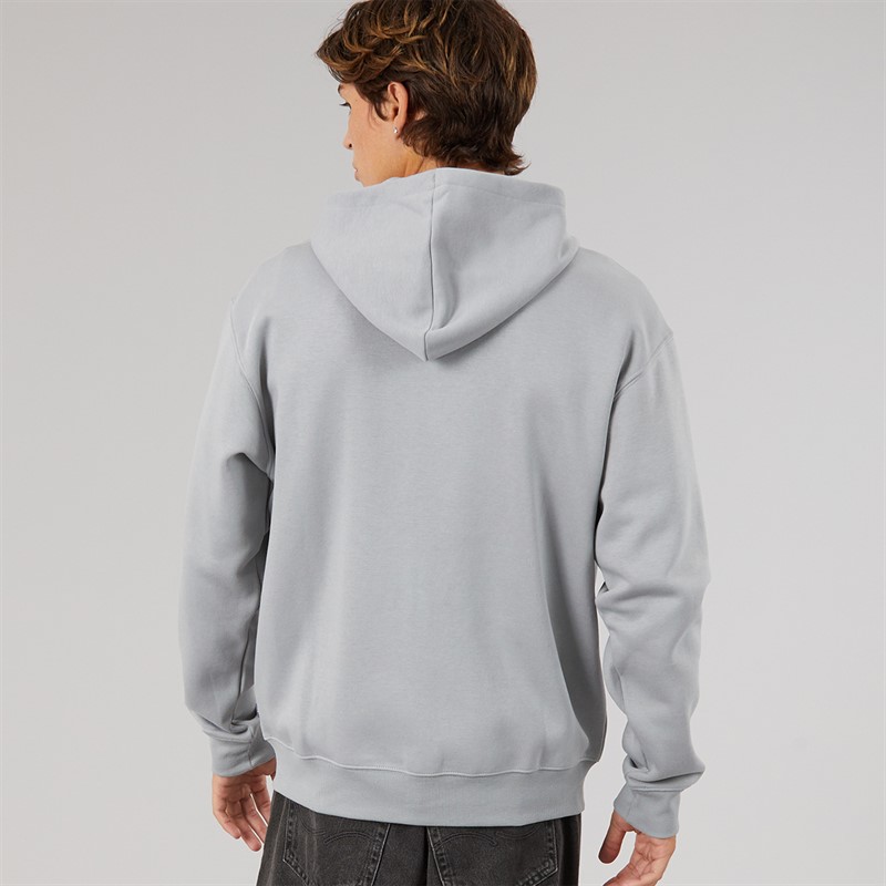 New Balance Mens Tone Logo Full Zip Hoodie Grey