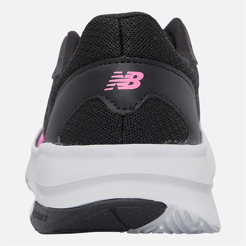 New Balance Junior Girls 578 Neutral Running Shoes Black/Pink