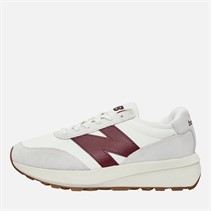 New Balance 370 Trainers Sea Salt/Crimson