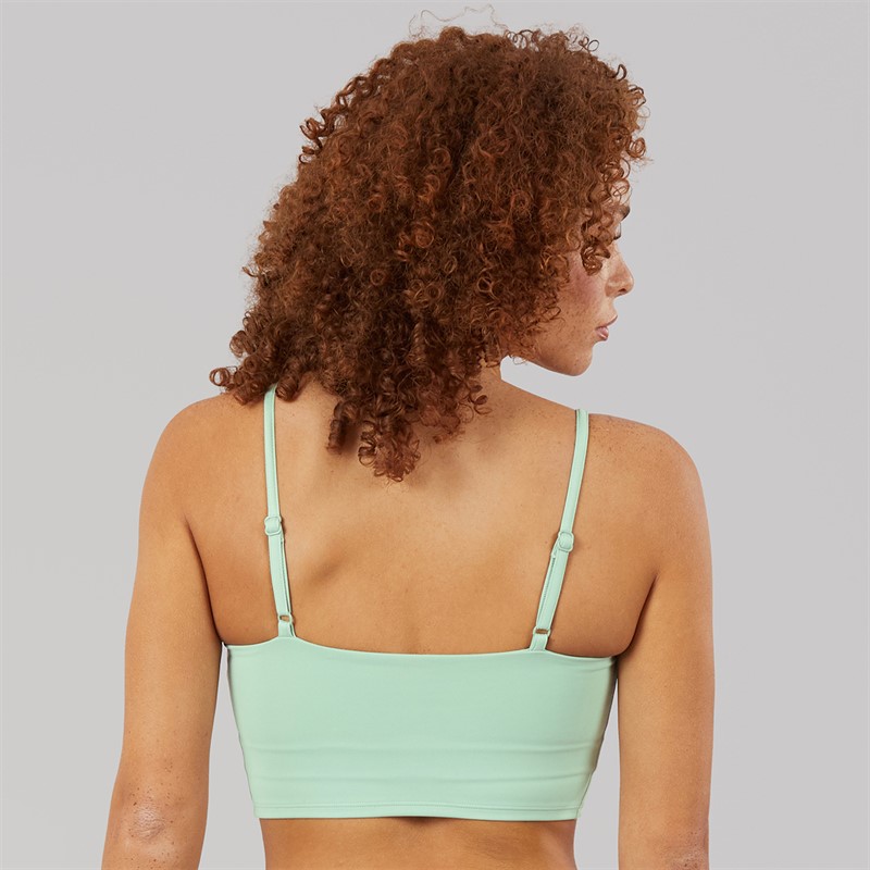 New Balance Womens Accelerate Light Support Sports Bra Top Mountain Teal