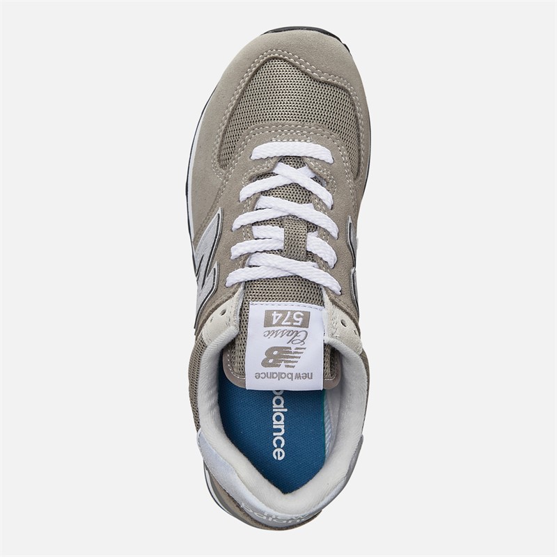 New Balance Womens 574 Core Trainers Grey/White/Silver