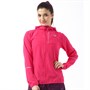 New Balance Womens Lightweight Water Resistant Hooded Running Jacket Pomegranate
