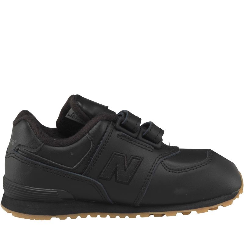 new balance infant 574 velcro trainers black