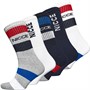 NICCE Mens Wolson Five Pack Crew Socks Stripe/White/Navy Stripe/Navy/Stripe