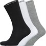 NICCE Mens Centre Logo Socks Grey Marl/White/Black