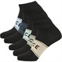 NICCE Boys Archer Five Pack Trainer Liner Socks Black
