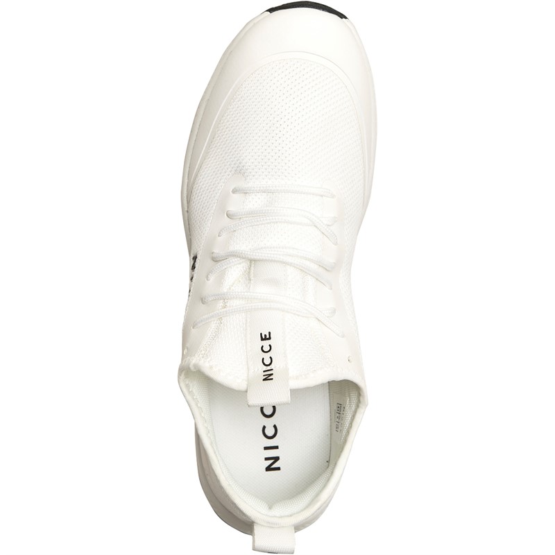 NICCE Mens Chassis Trainers White/Black