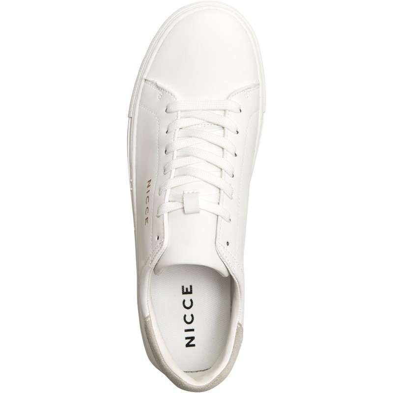 NICCE Mens Sector Trainers White/Grey/Gold