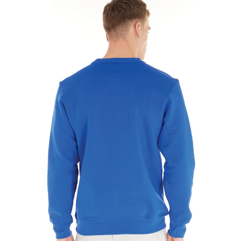NICCE Mens Chest Logo Crew Sweatshirt Royal Blue