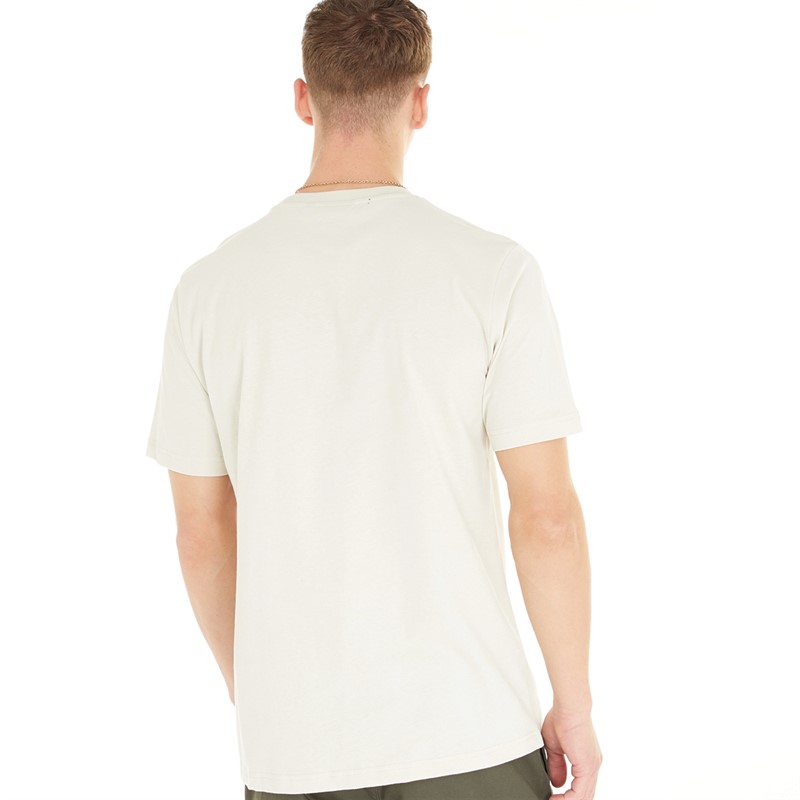 NICCE Mens Ferndale T-Shirt Quartz White/Ginger