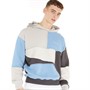 NICCE Mens Breton Sweat Hoodie Allure Blue/Stone Grey/Coal