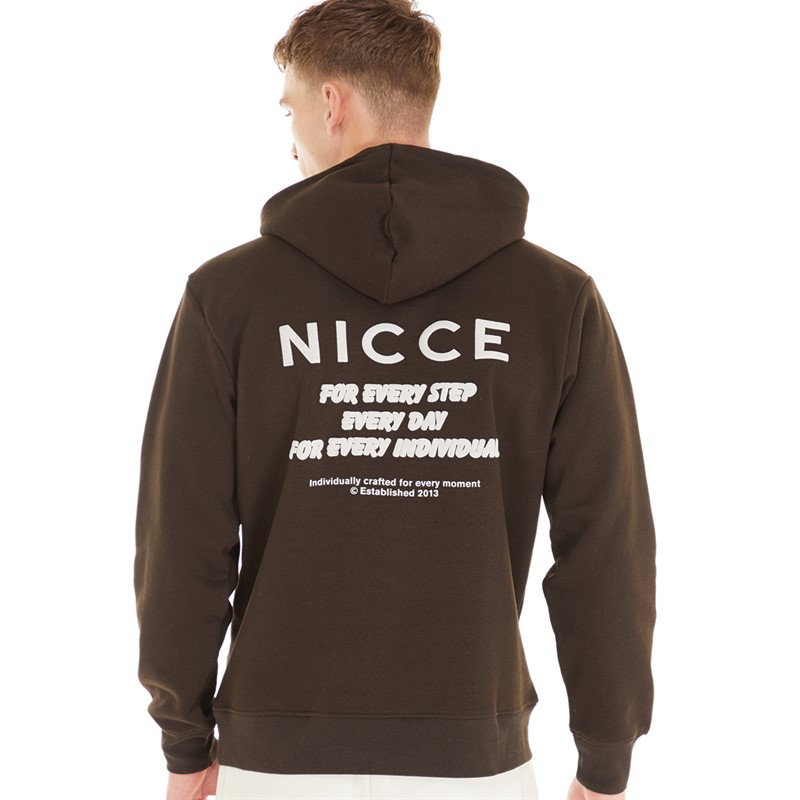NICCE Mens Malle Sweat Hoodie Terra Brown