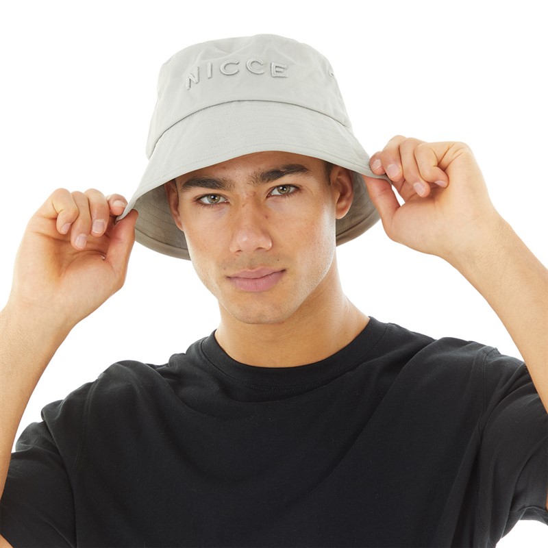 Buy NICCE Mens Louie Bucket Hat Circular Grey