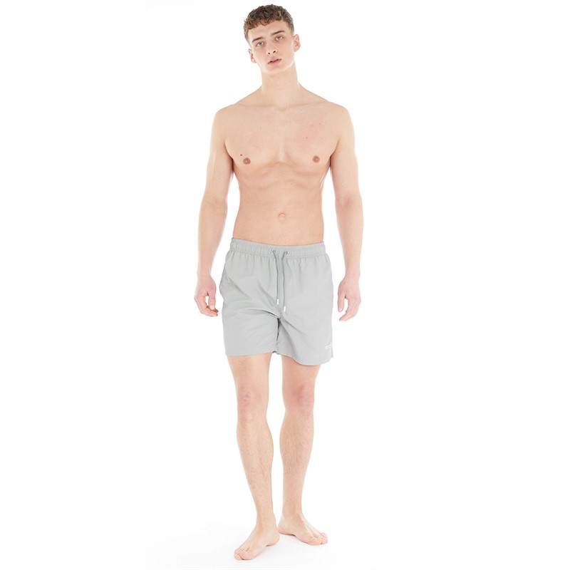 NICCE Mens Zorba Swim Shorts Circular Grey